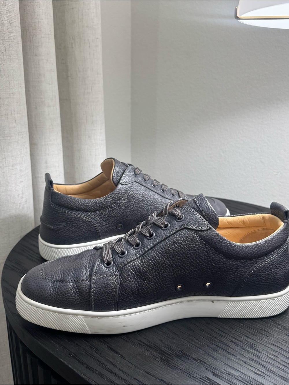 Christian Louboutin Rantulow Orlato Sneakers Leather Dark Gray 44 - Picture 5 of 8
